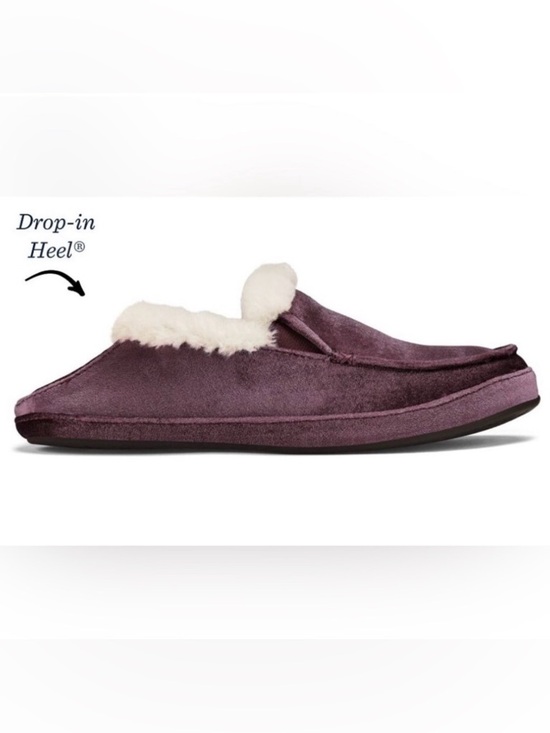 OluKai Shoes - NIB [OluKai] Ku'una Lanui Indoor/Outdoor Velvet Slipper Red Ginger Women’s Sz 5
